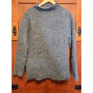 Harry and David's Northwest Express Wool & Alpaca Gray High Neck Sweater Size M